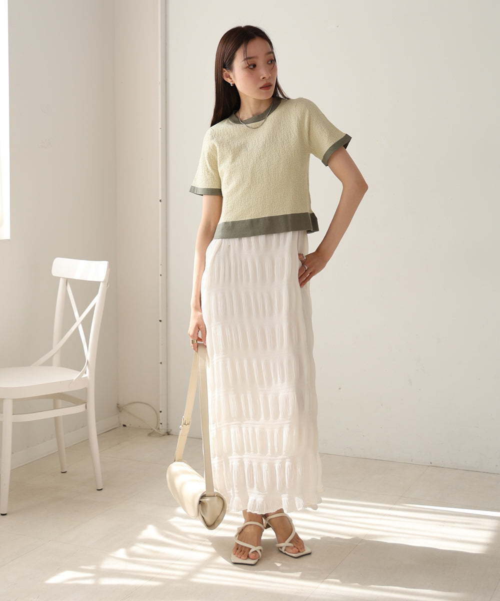 リンガーニットTシャツ