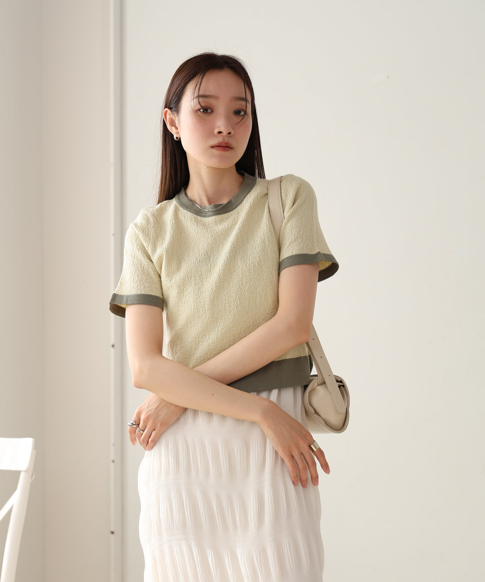 リンガーニットTシャツ