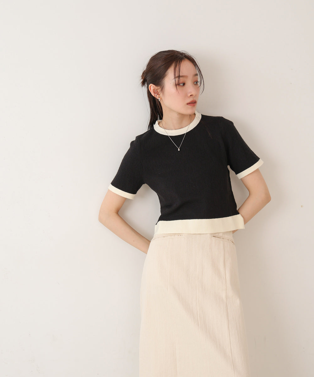 リンガーニットTシャツ