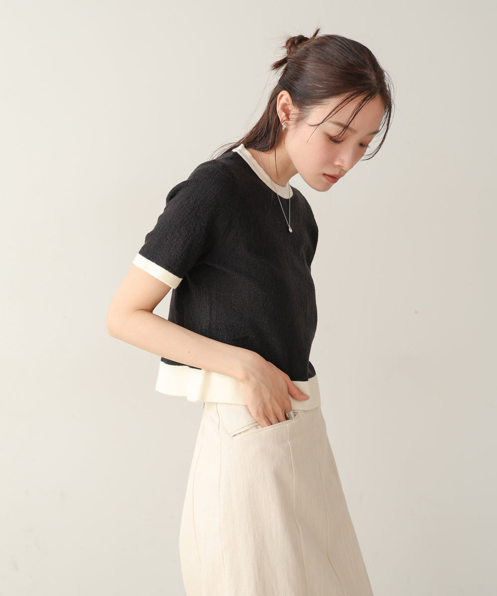 リンガーニットTシャツ