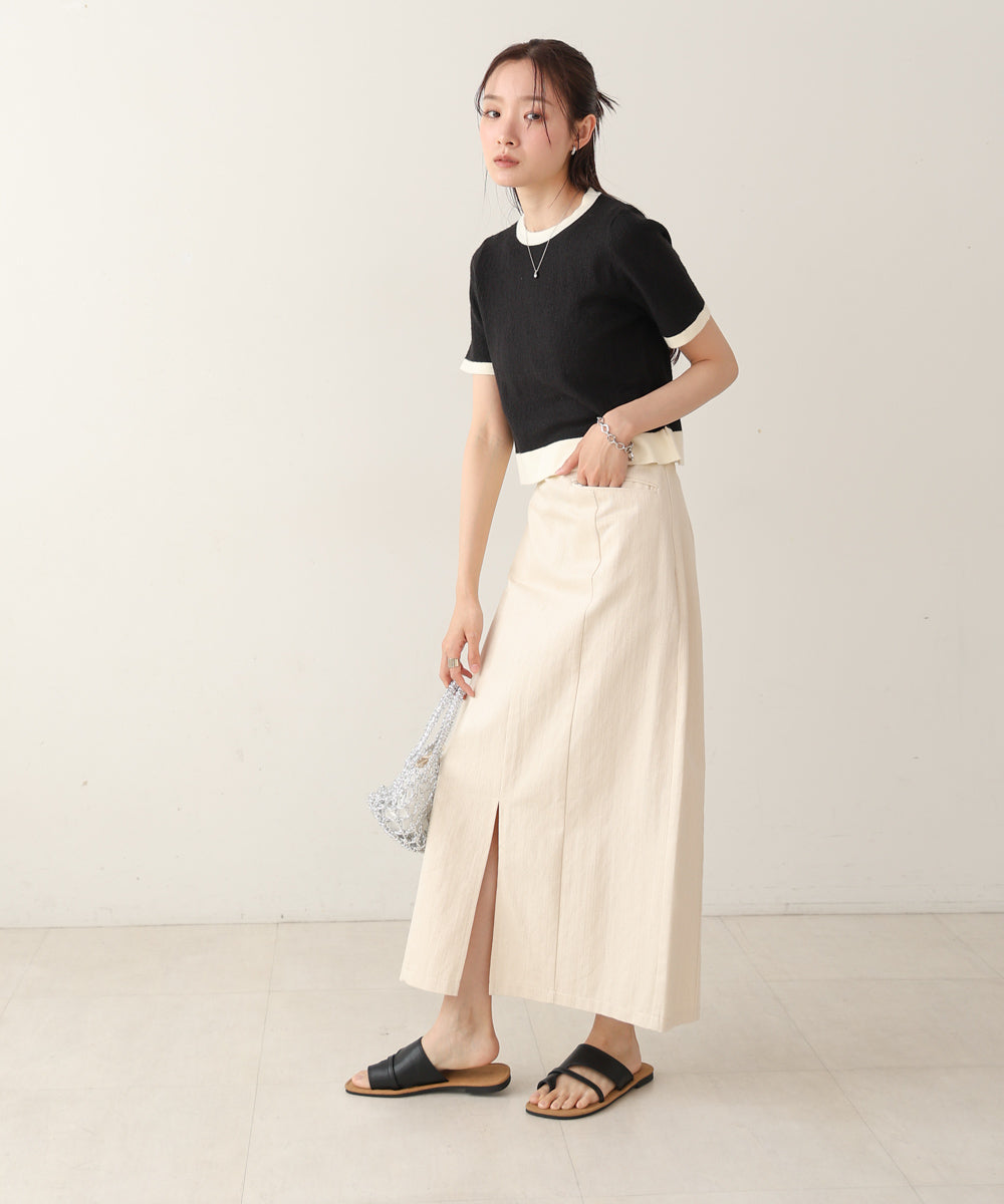 リンガーニットTシャツ