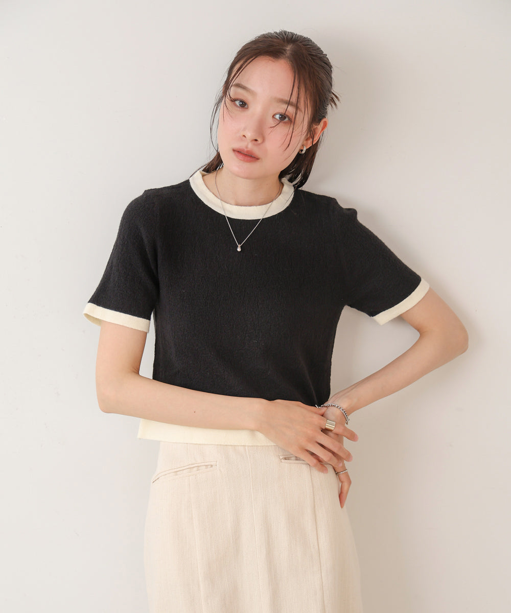 リンガーニットTシャツ