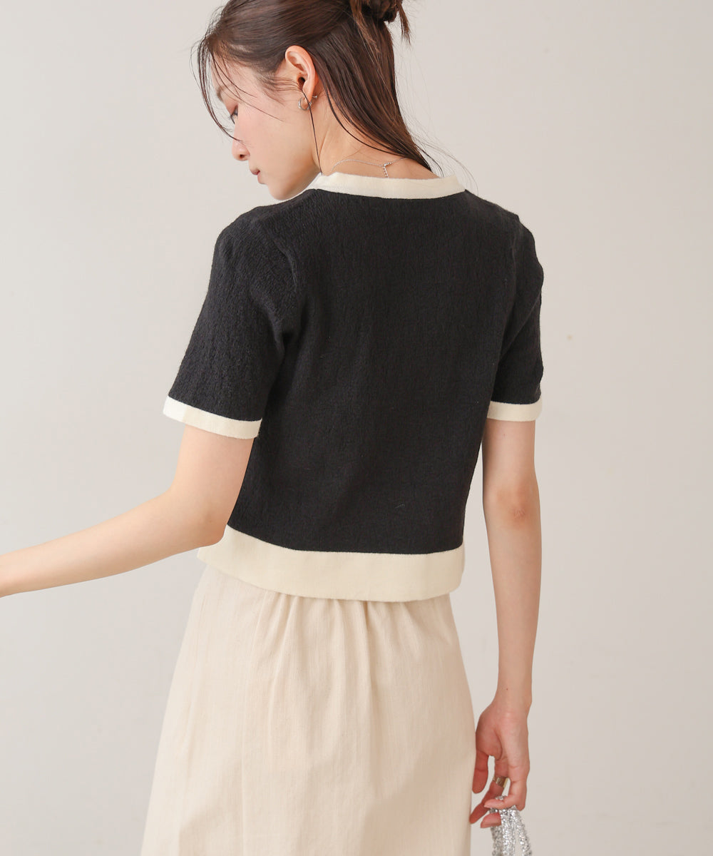 リンガーニットTシャツ