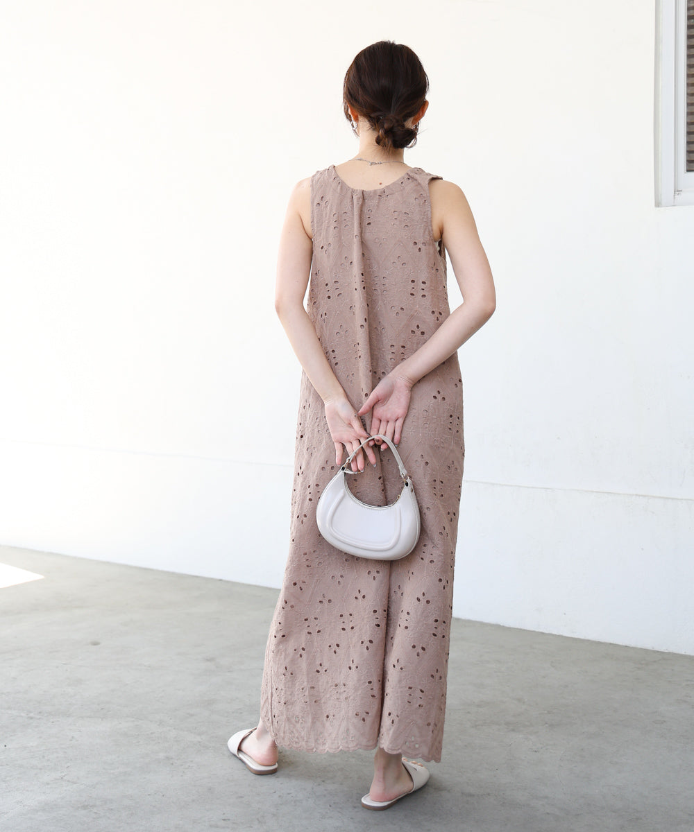 【S・Mサイズ展開】コットン刺繍ワンピース