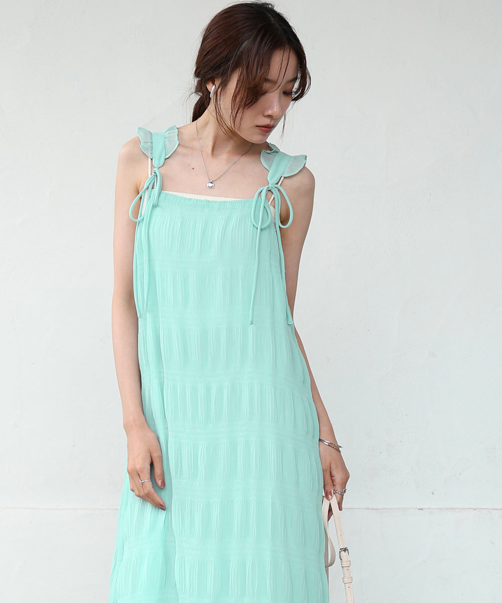 リボンプリーツワンピース