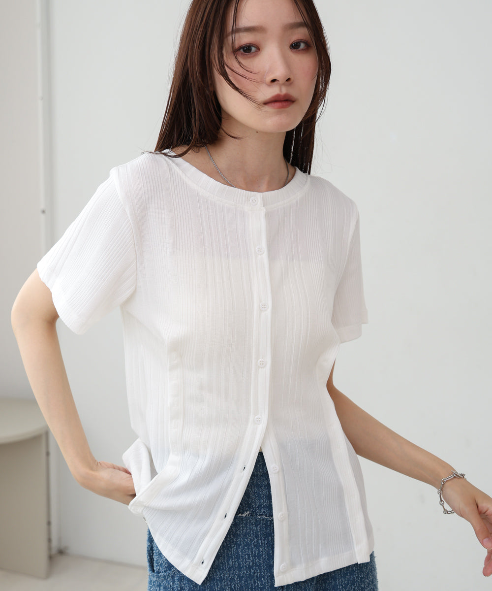 レイヤード風2WAYトップス