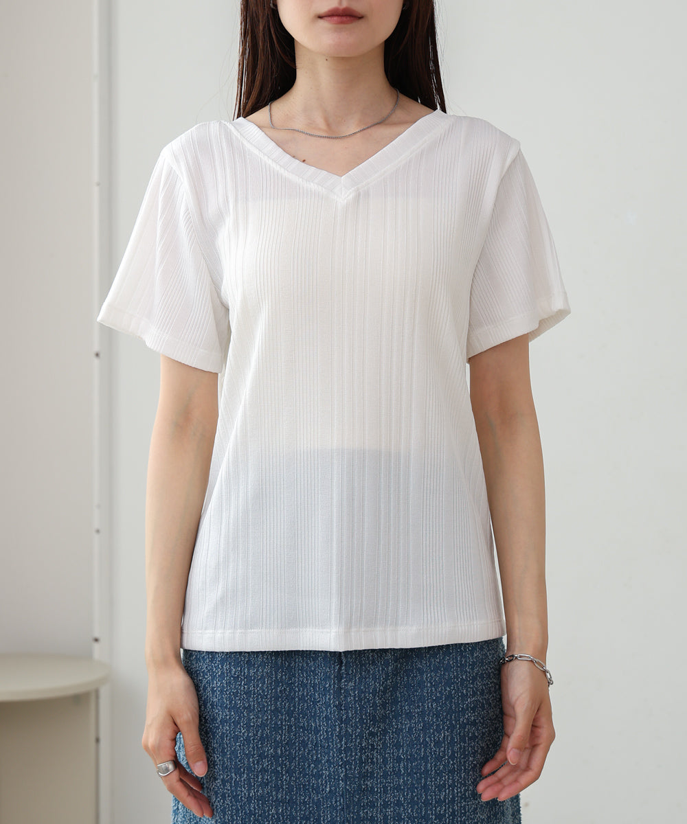 レイヤード風2WAYトップス