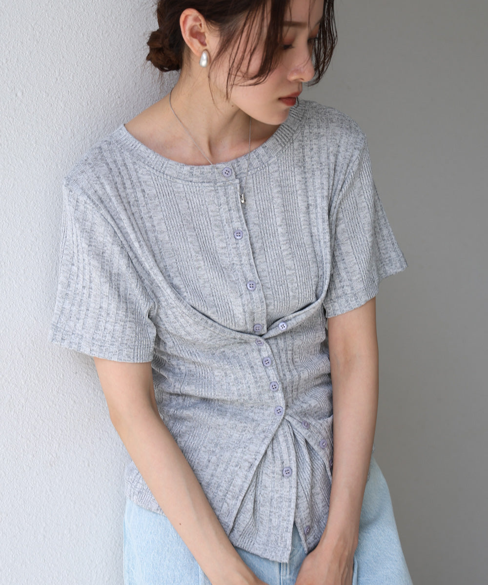 レイヤード風2WAYトップス