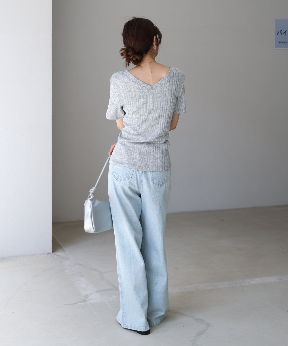 レイヤード風2WAYトップス