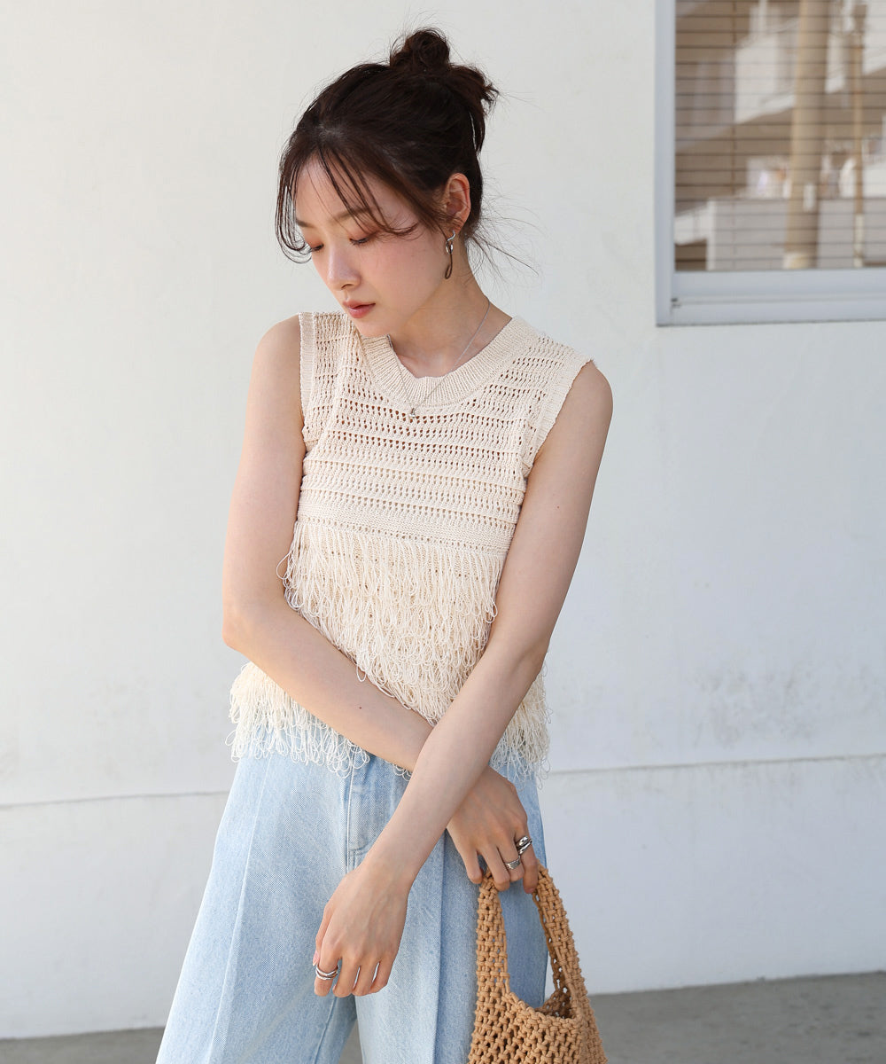 ループニットトップス