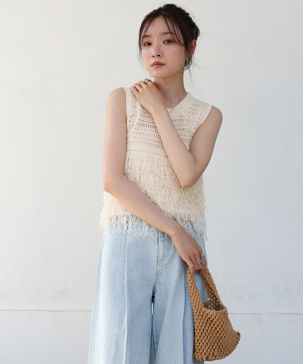 ループニットトップス