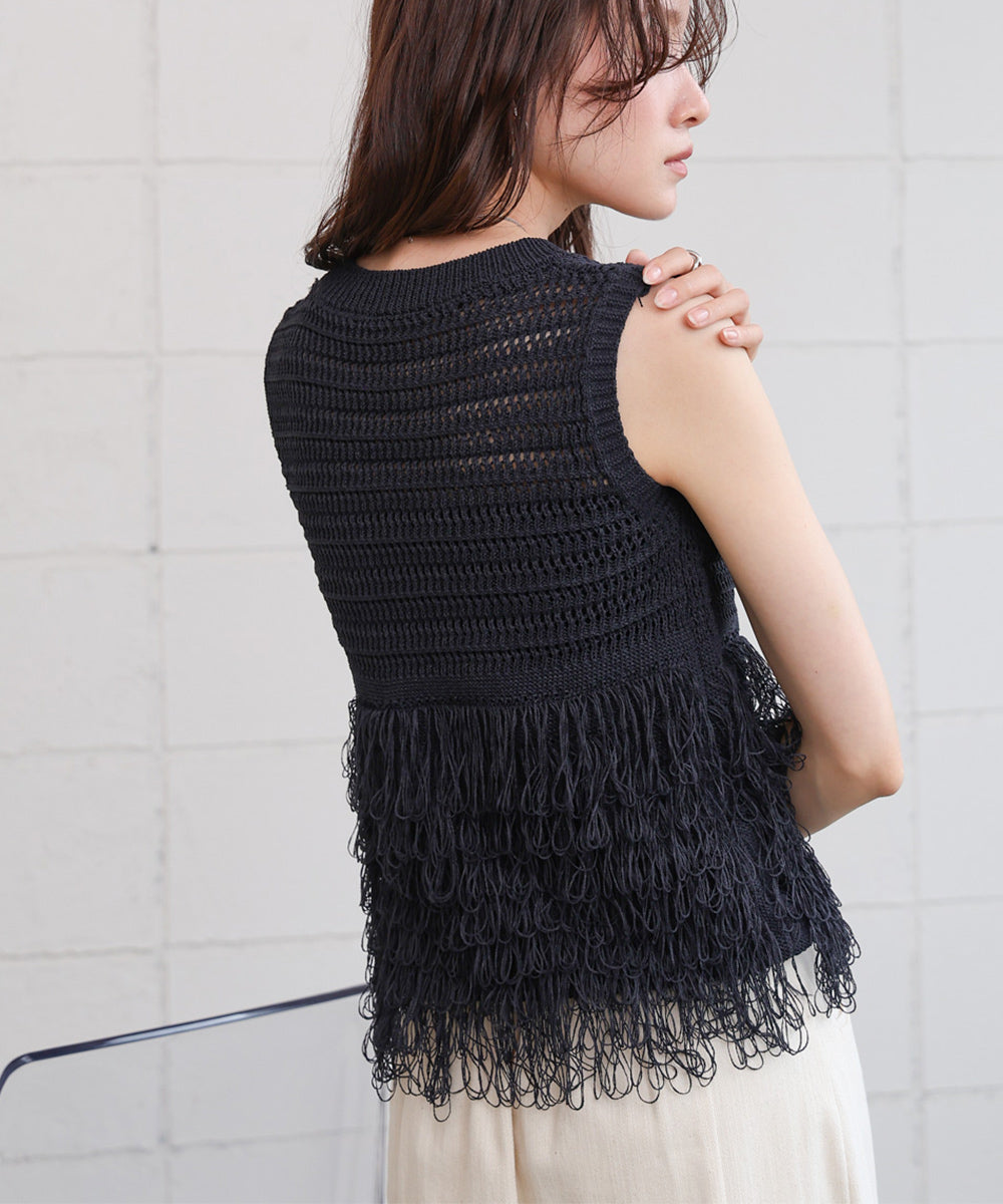 ループニットトップス