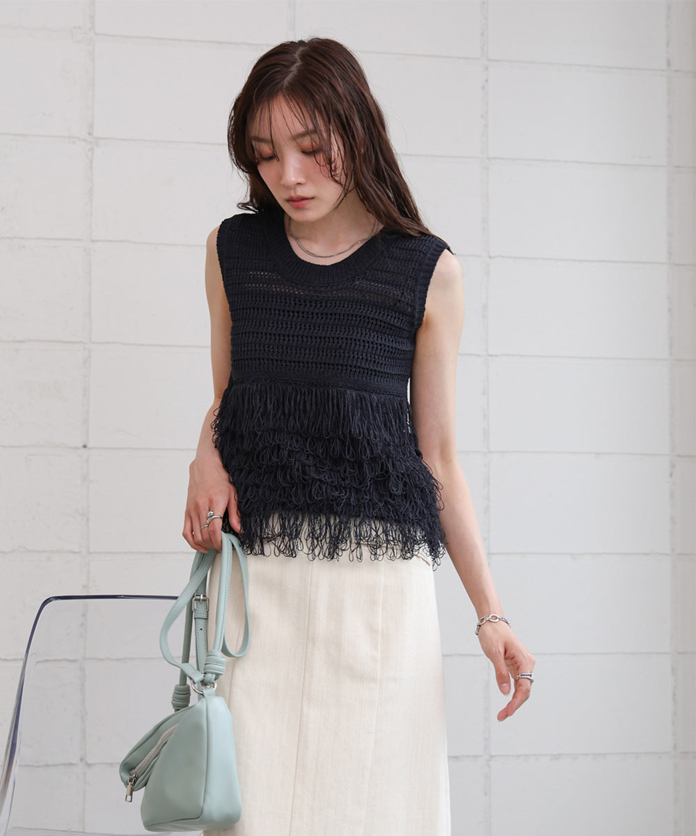 ループニットトップス