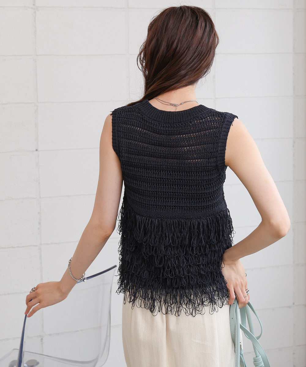 ループニットトップス