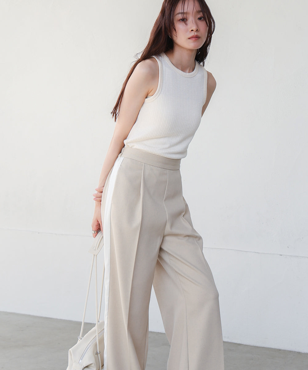 ランダムリブタンクトップ