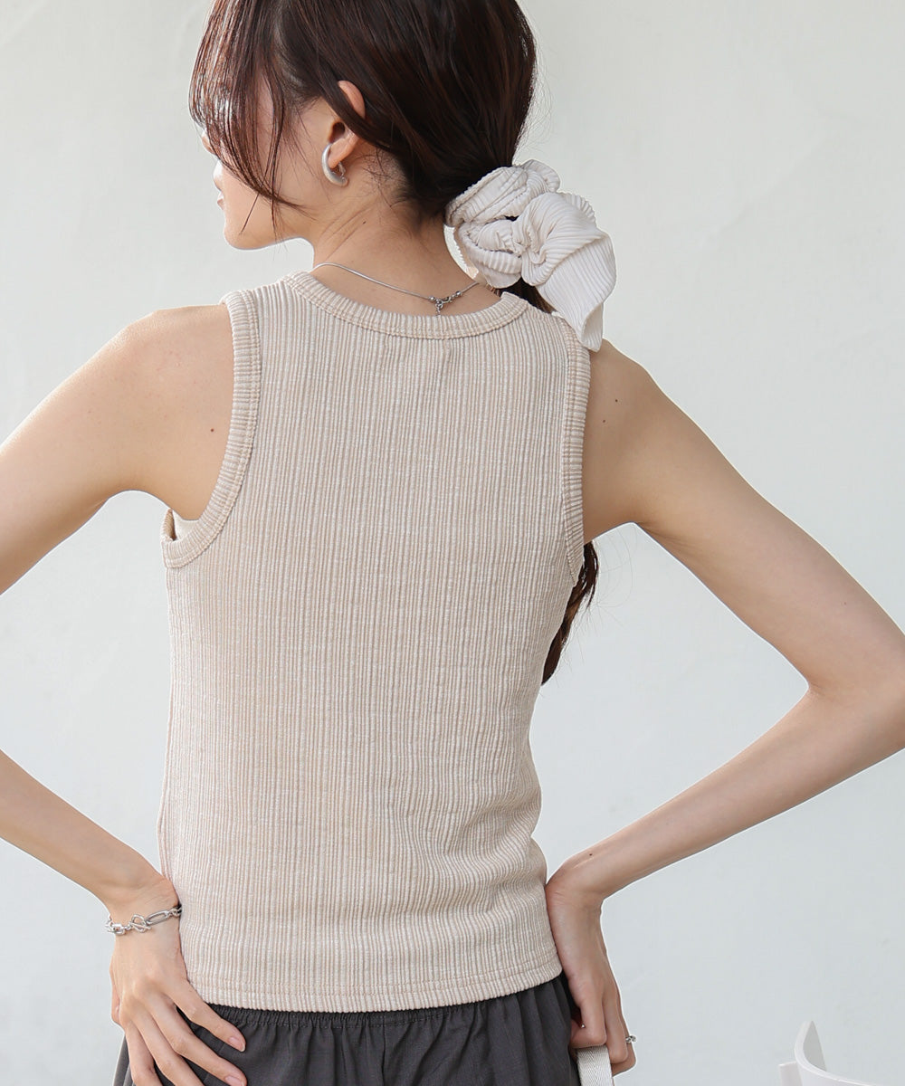 ランダムリブタンクトップ