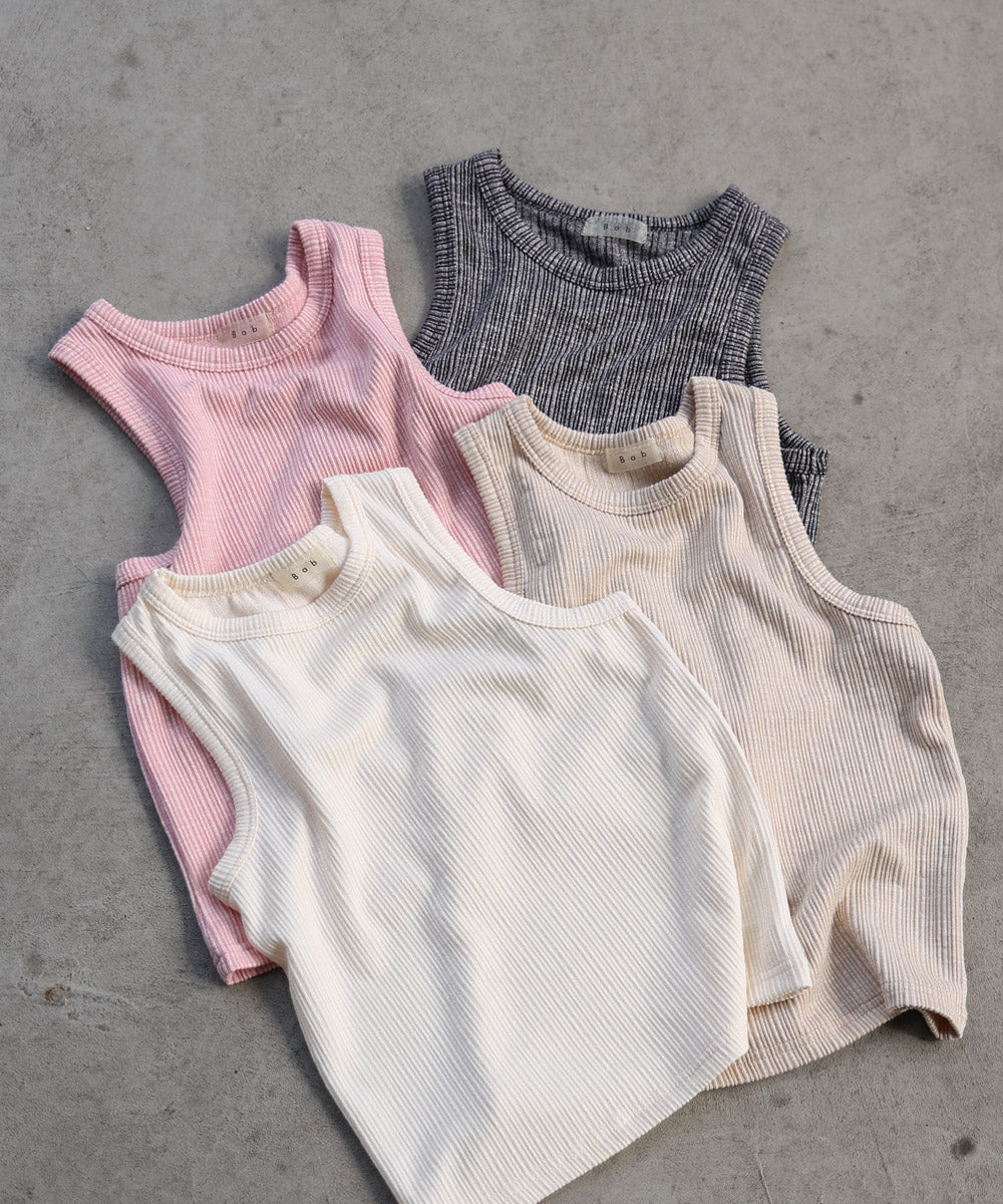 ランダムリブタンクトップ