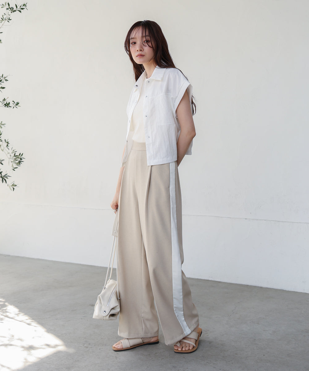 ランダムリブタンクトップ