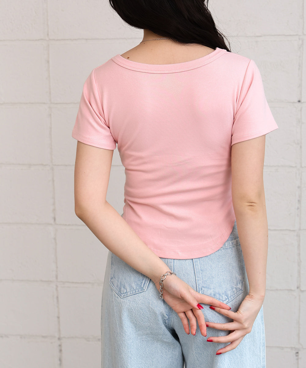 ラウンドヘムベーシックTシャツ