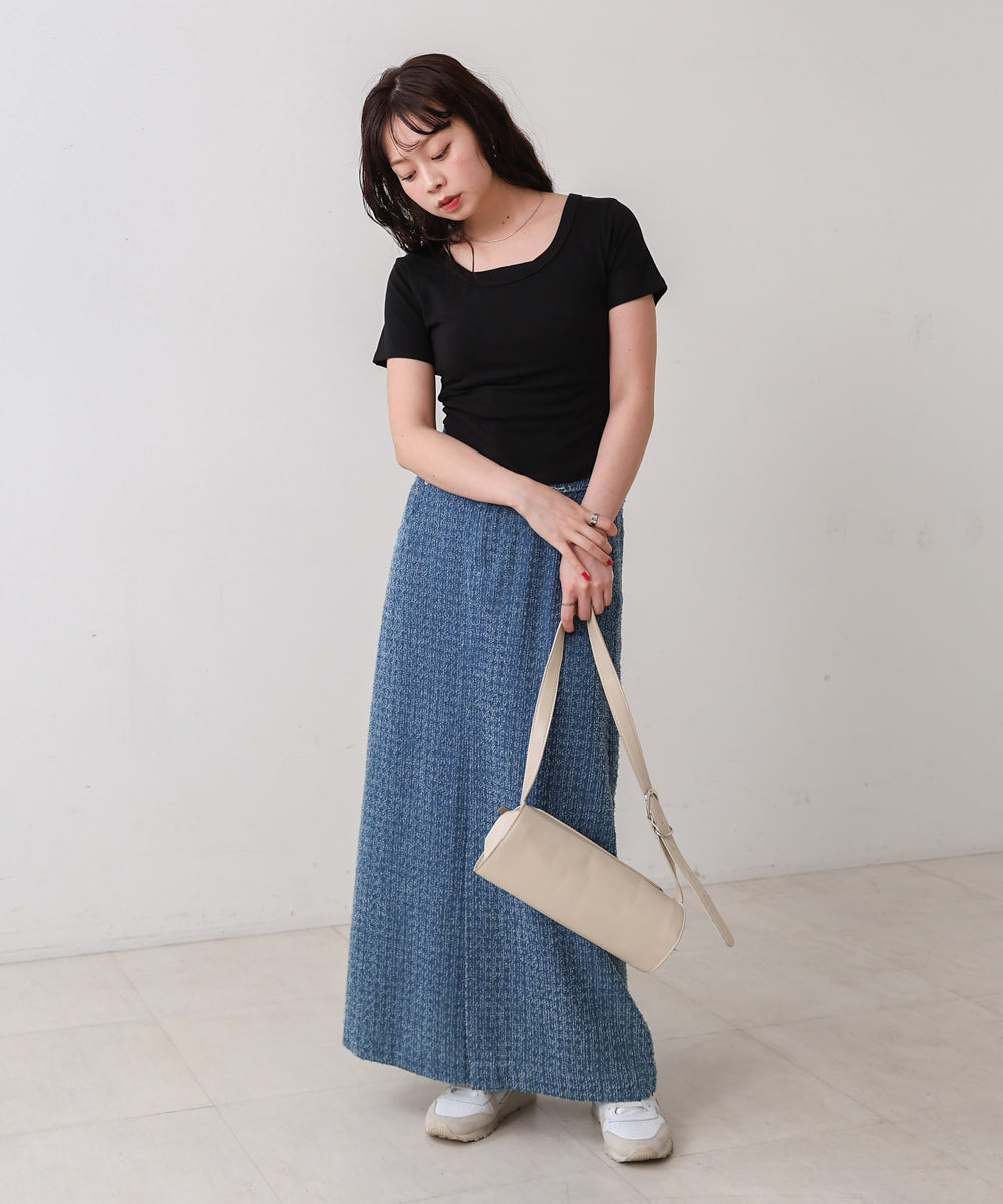 ラウンドヘムベーシックTシャツ