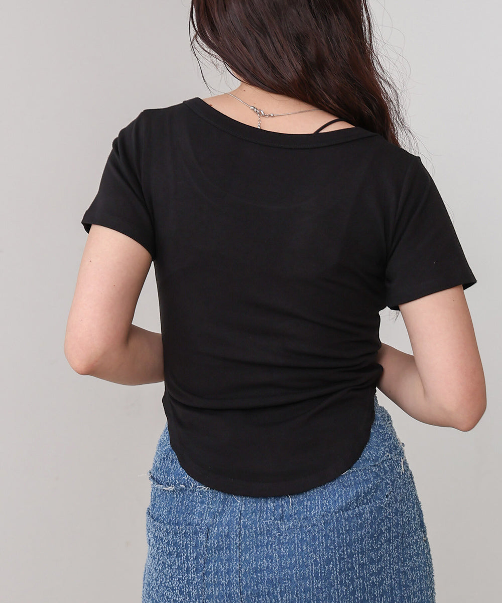 ラウンドヘムベーシックTシャツ