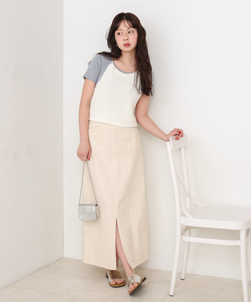 ラウンドヘムベーシックTシャツ