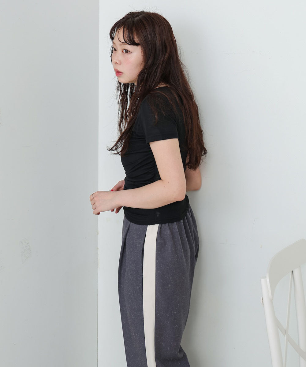 ドレープニットトップス