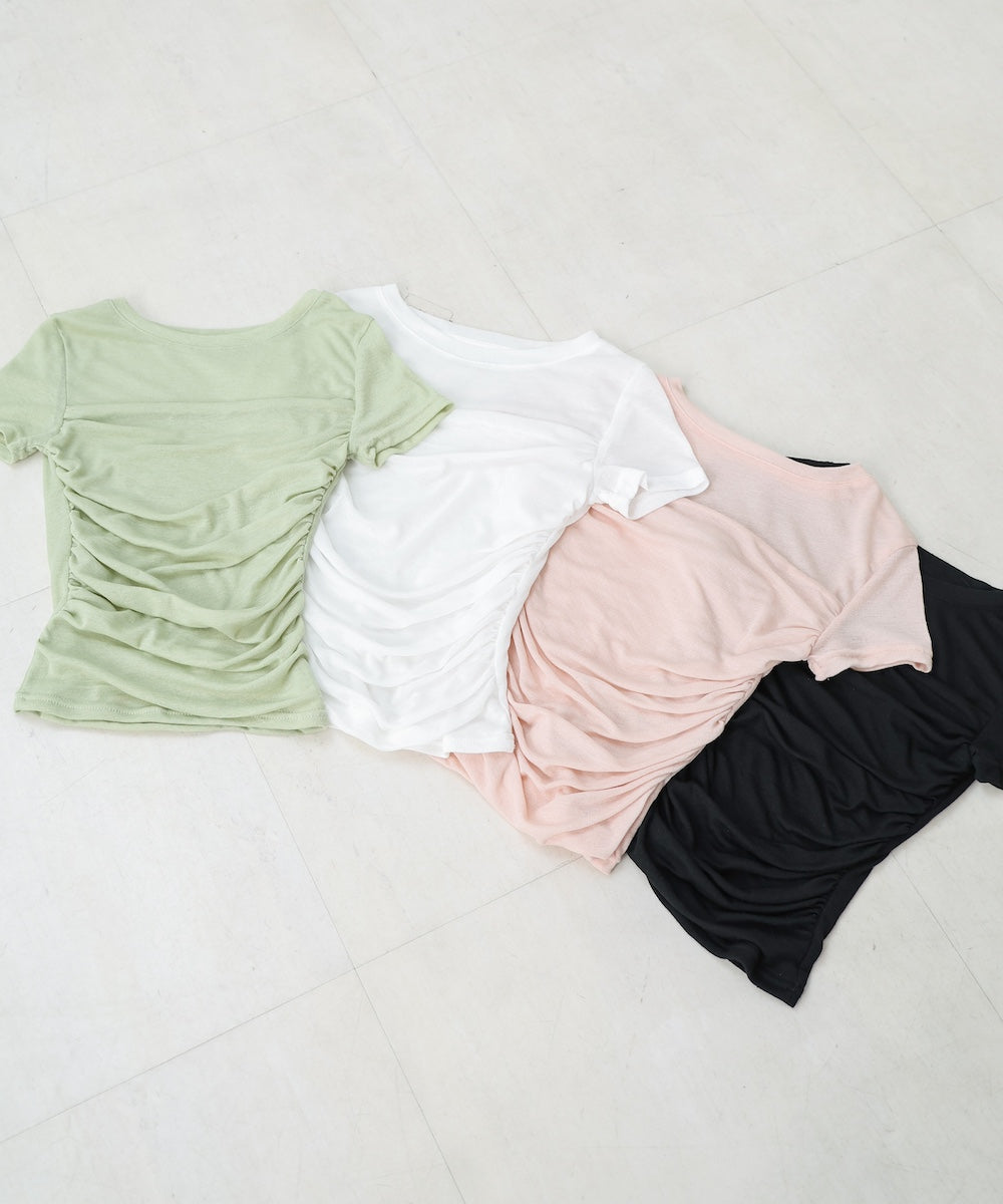 ドレープニットトップス