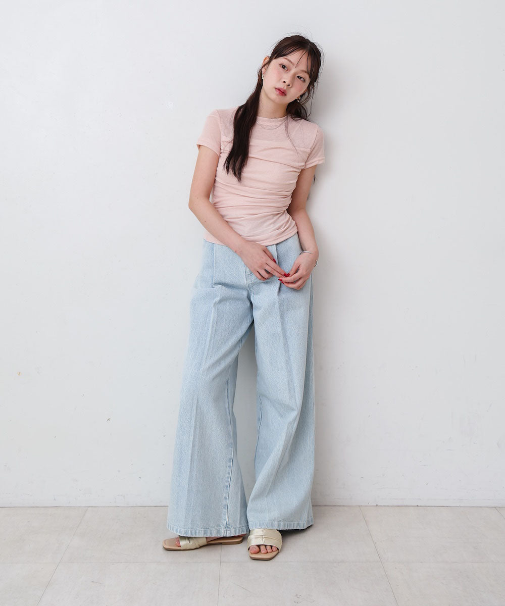 ドレープニットトップス