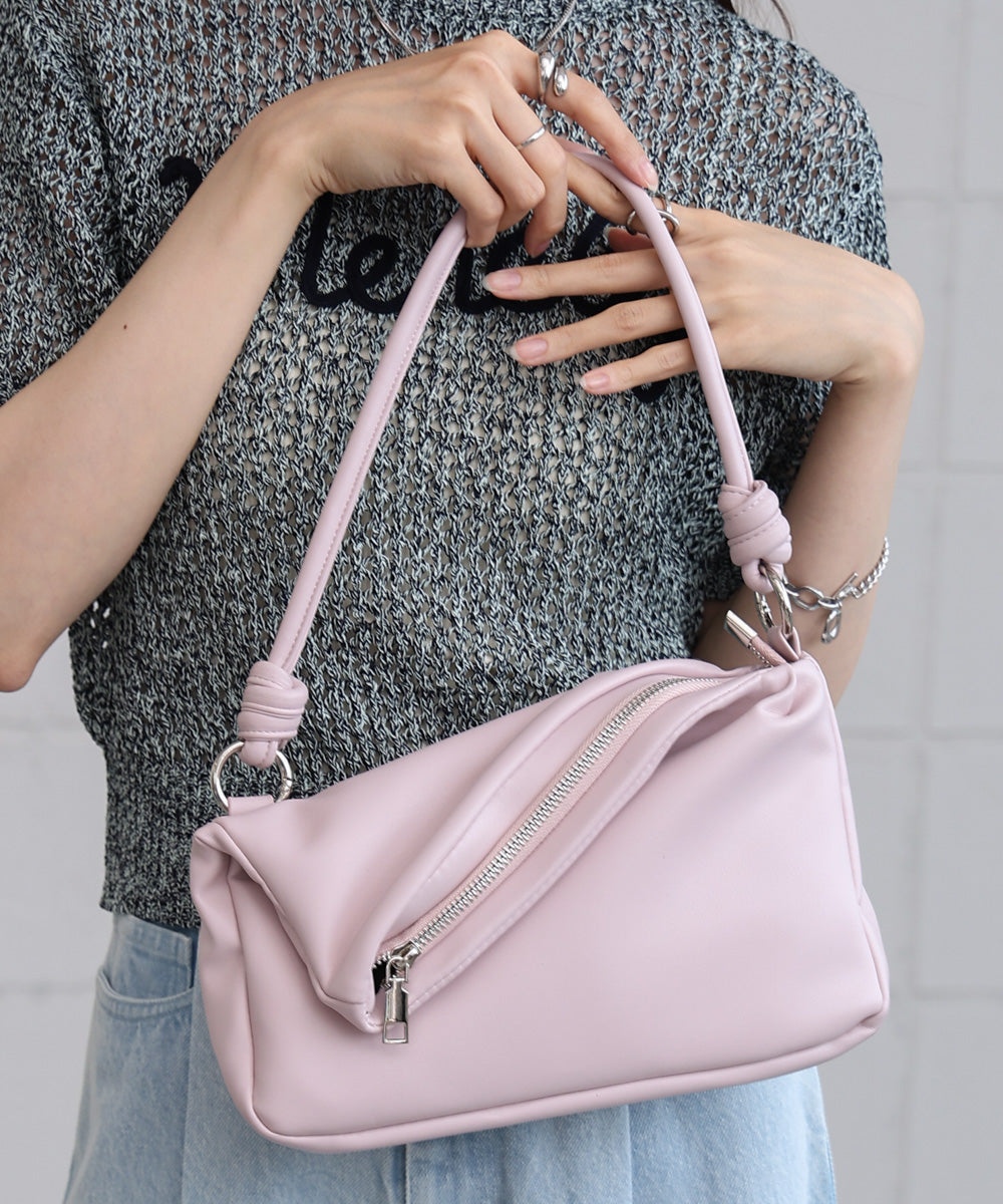 ZIPデザイン2WAYショルダーバッグ