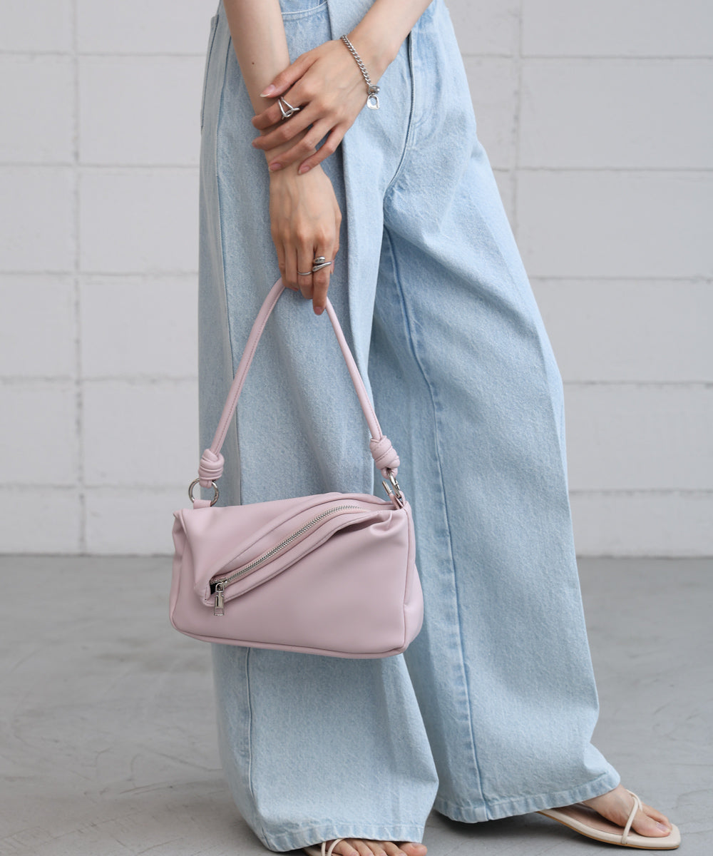 ZIPデザイン2WAYショルダーバッグ