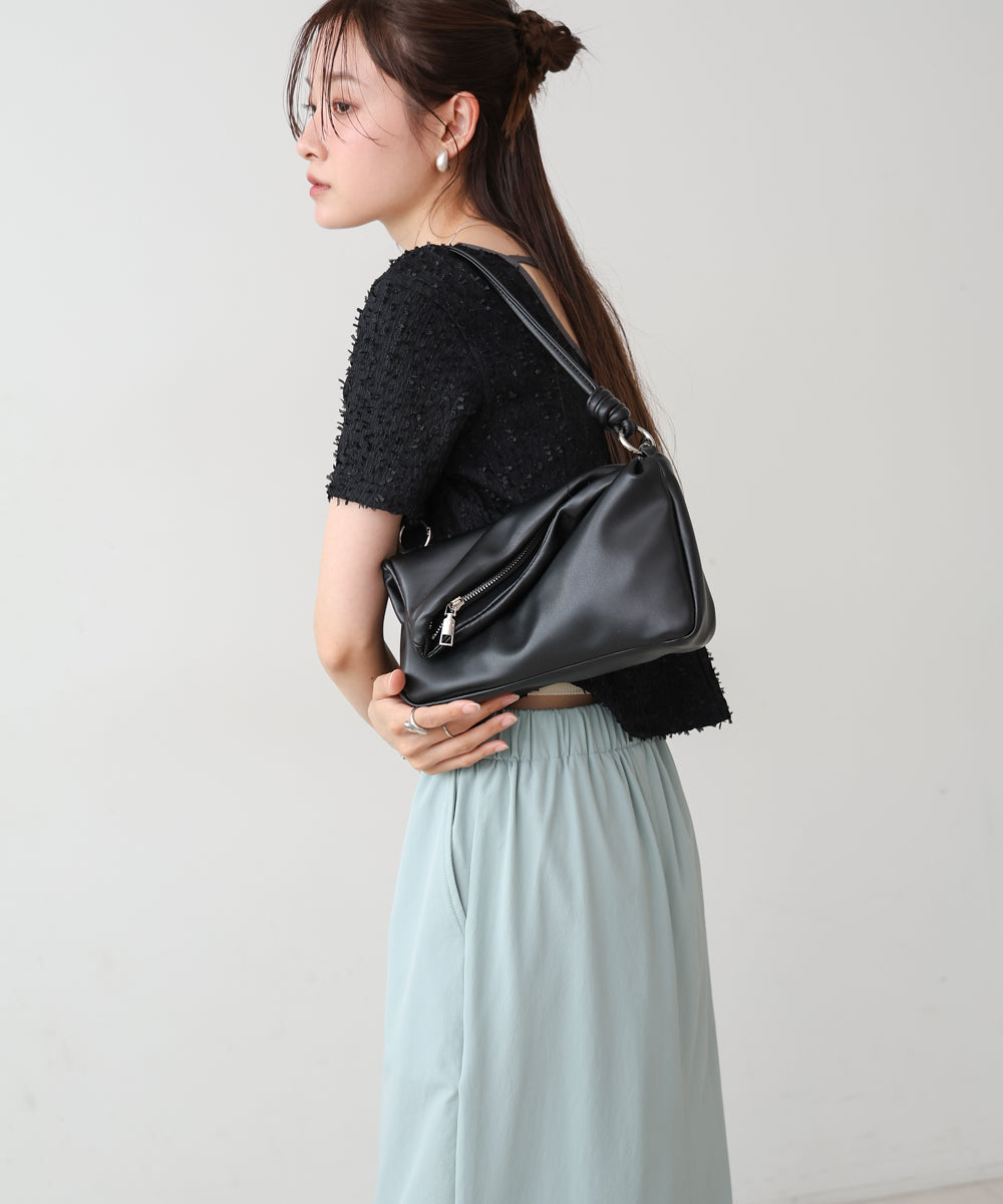 ZIPデザイン2WAYショルダーバッグ