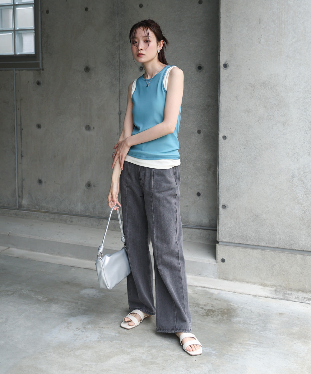 ZIPデザイン2WAYショルダーバッグ