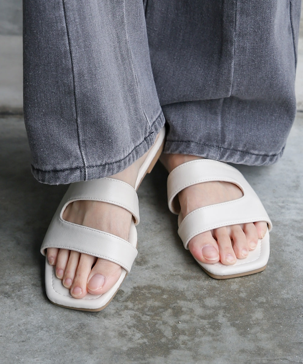 ニュアンスラインフラットサンダル