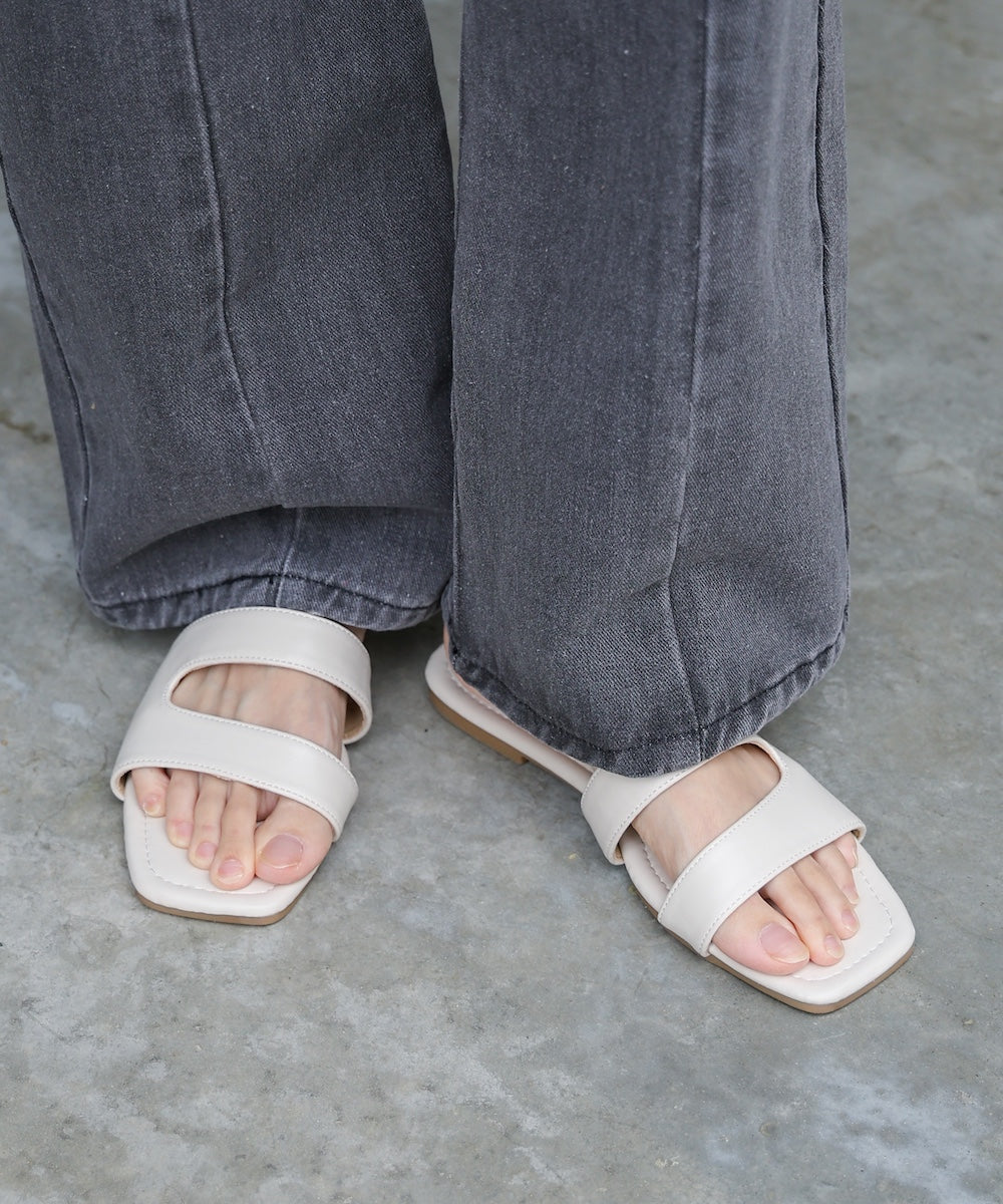 ニュアンスラインフラットサンダル