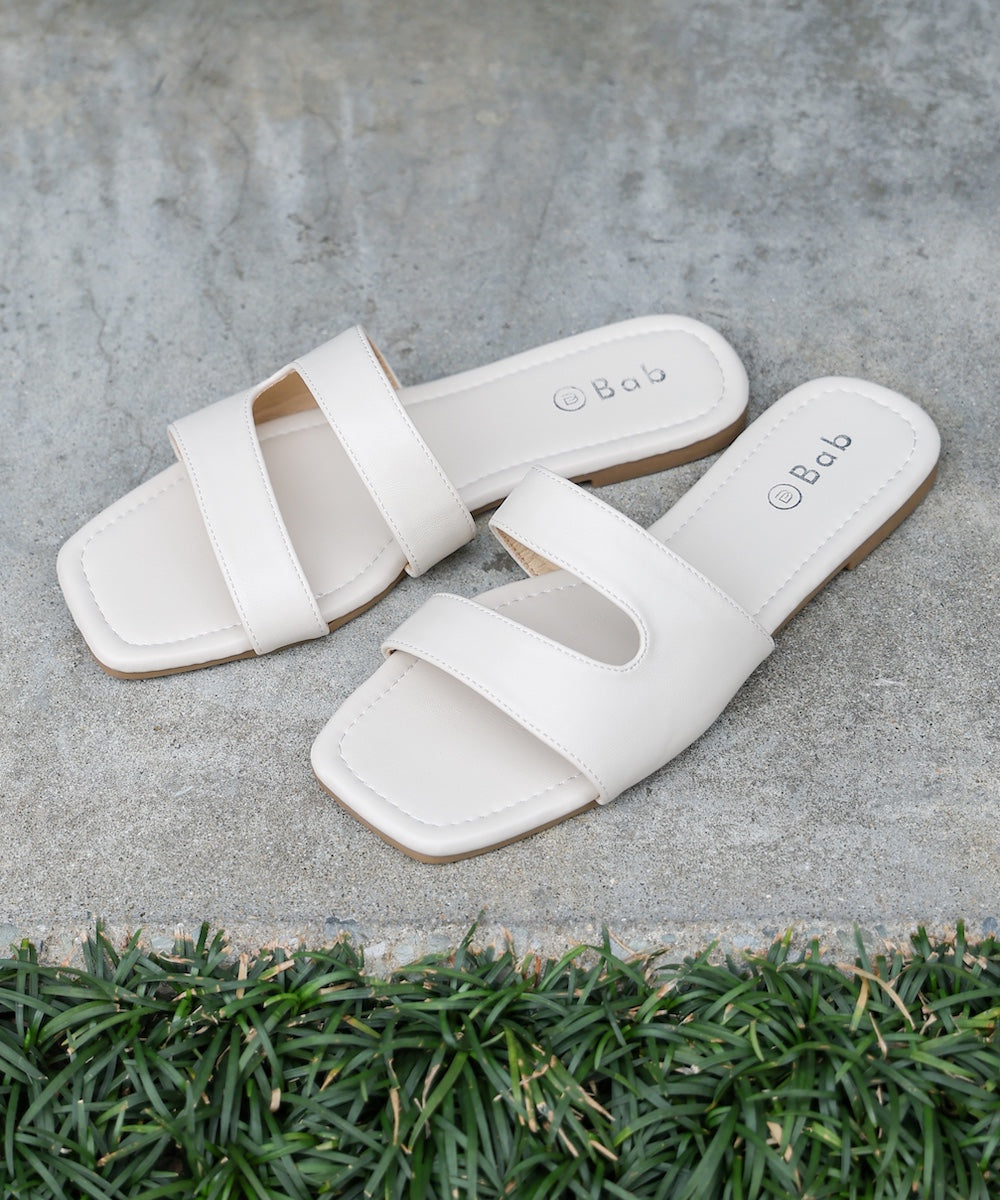 ニュアンスラインフラットサンダル