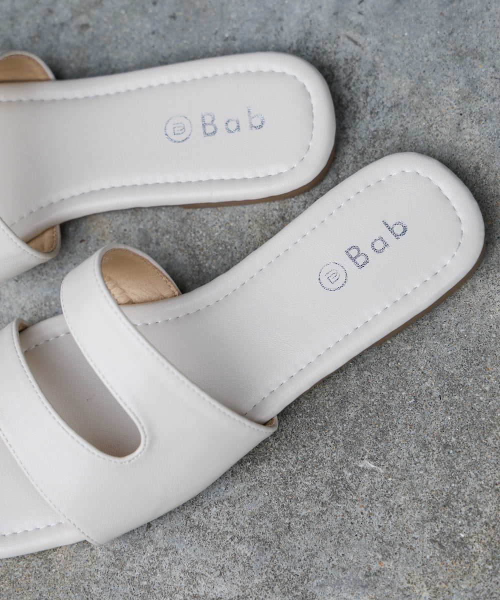 ニュアンスラインフラットサンダル