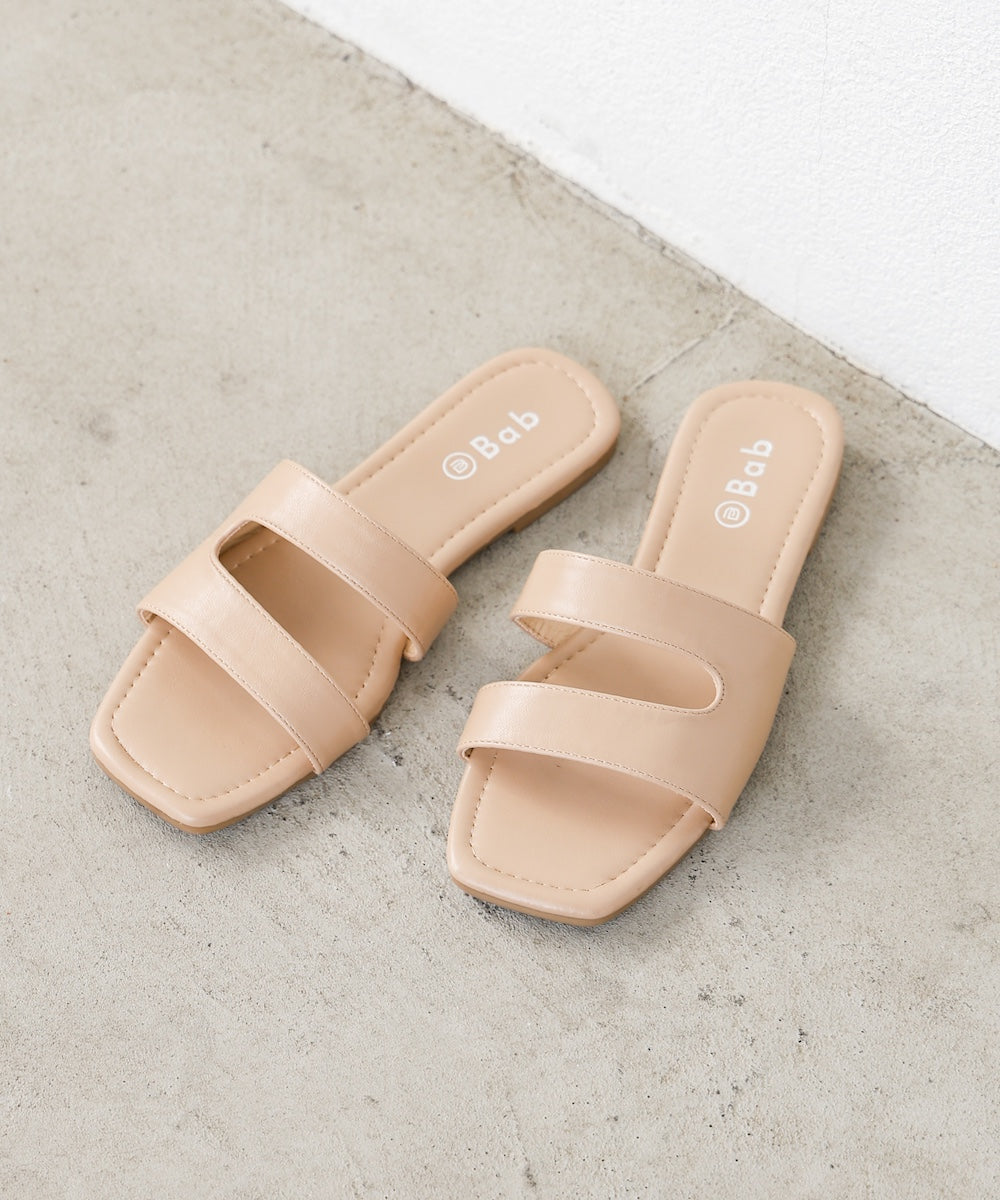 ニュアンスラインフラットサンダル