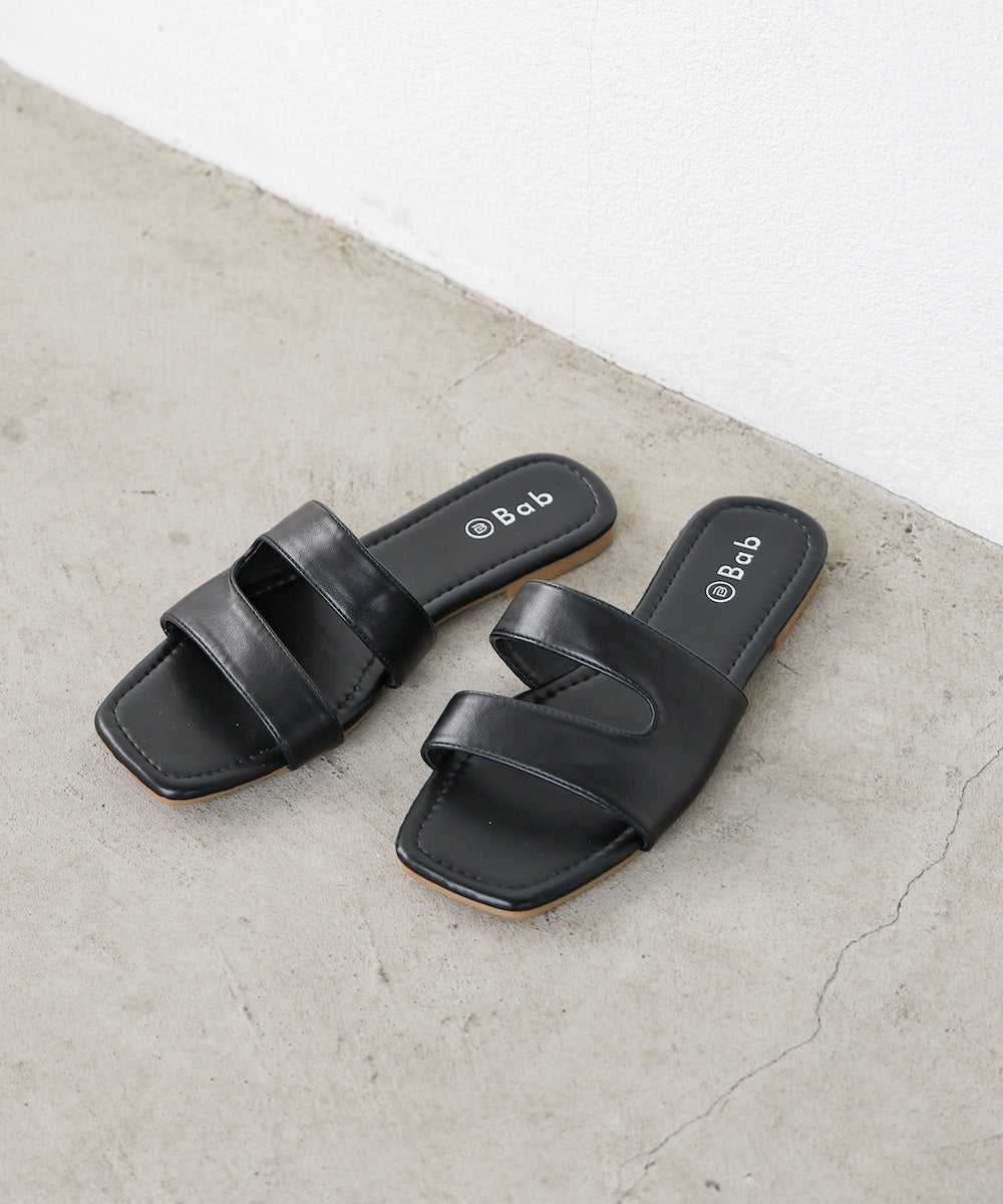 ニュアンスラインフラットサンダル