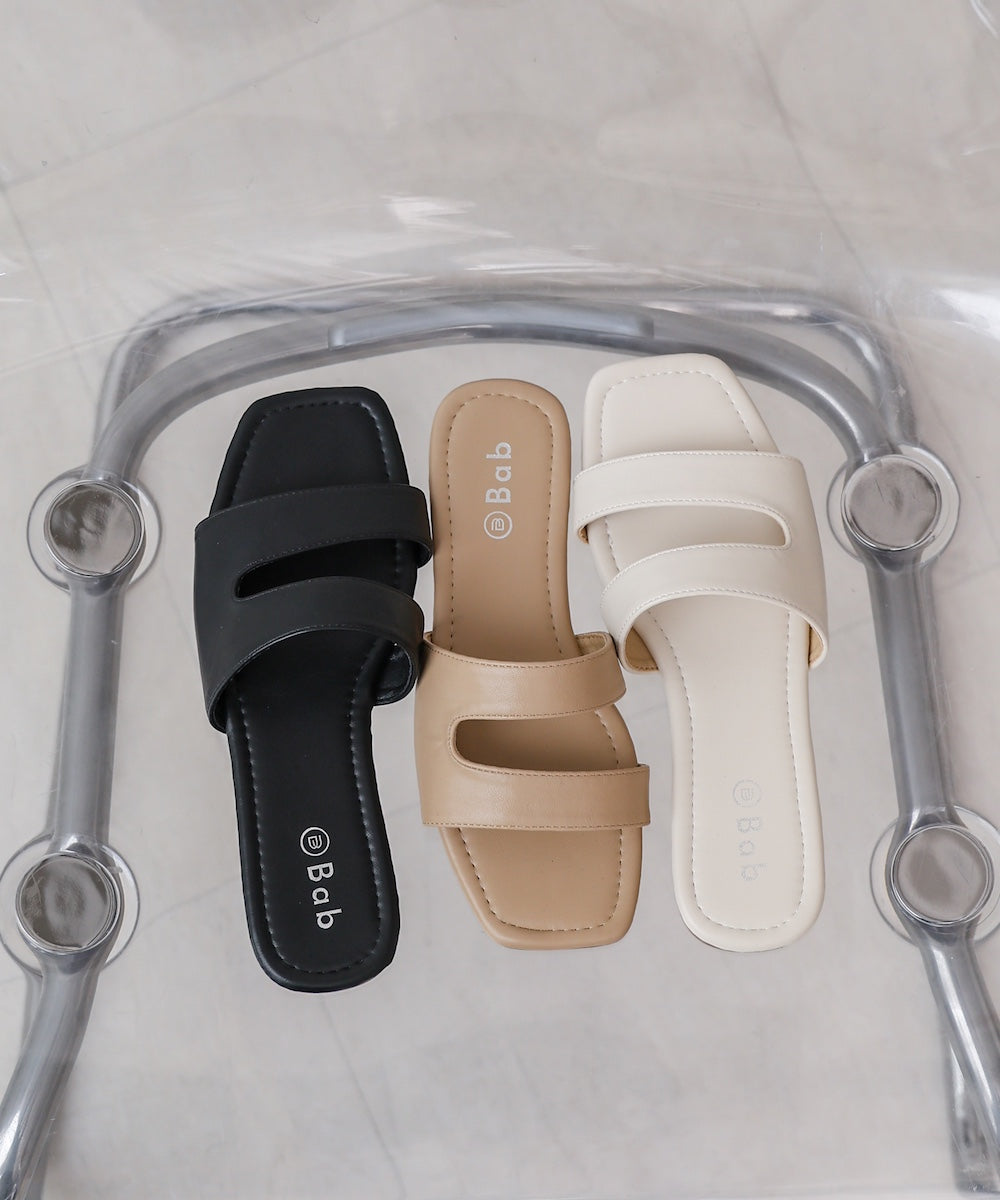 ニュアンスラインフラットサンダル