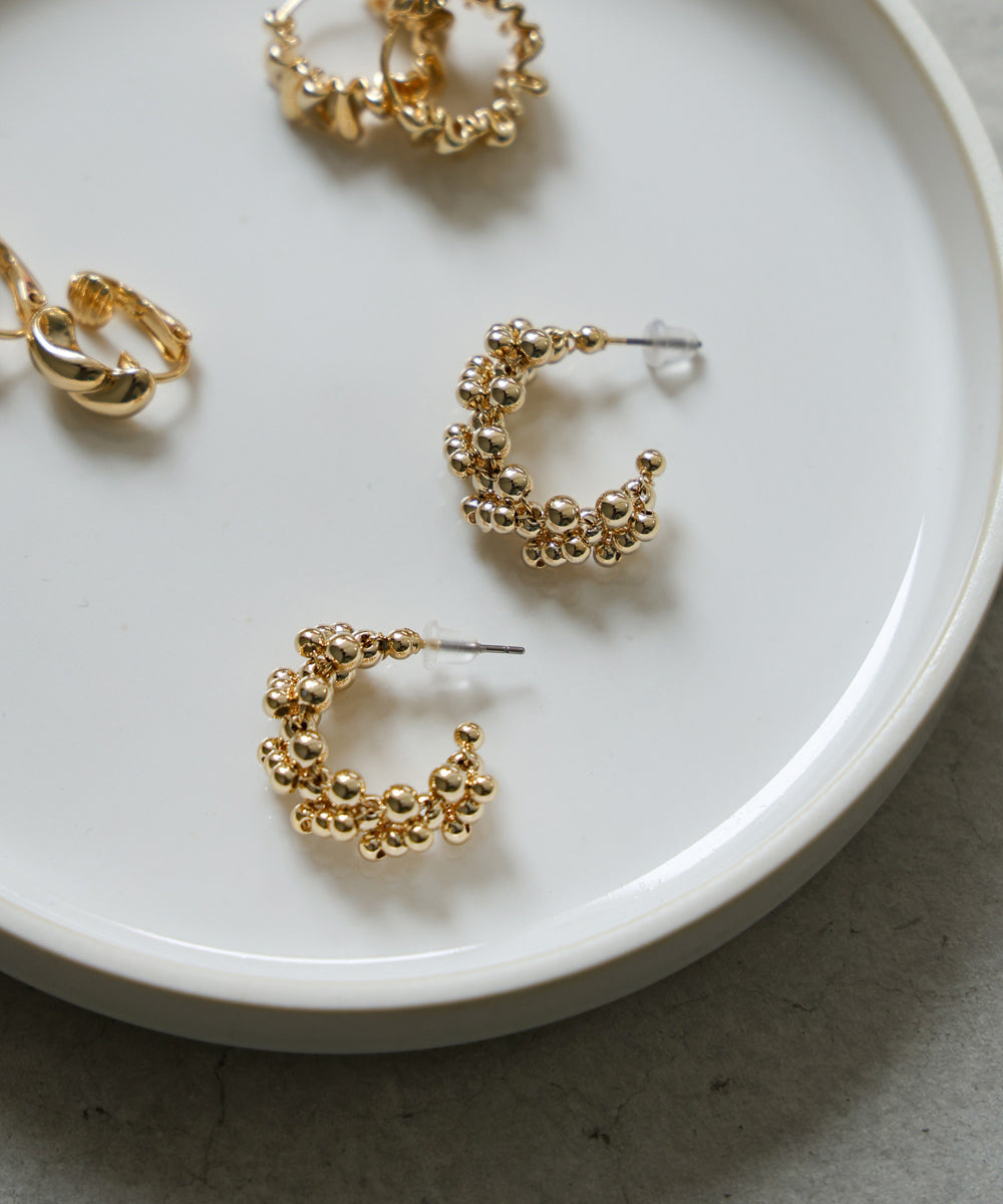 ランダムボールデザインピアス