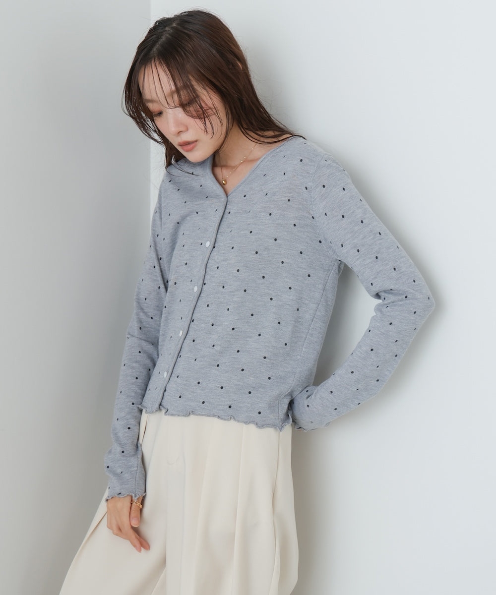 ドットメローカーディガン