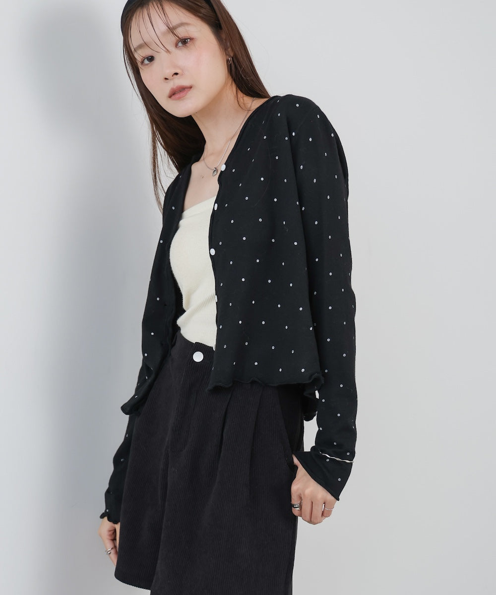 ドットメローカーディガン
