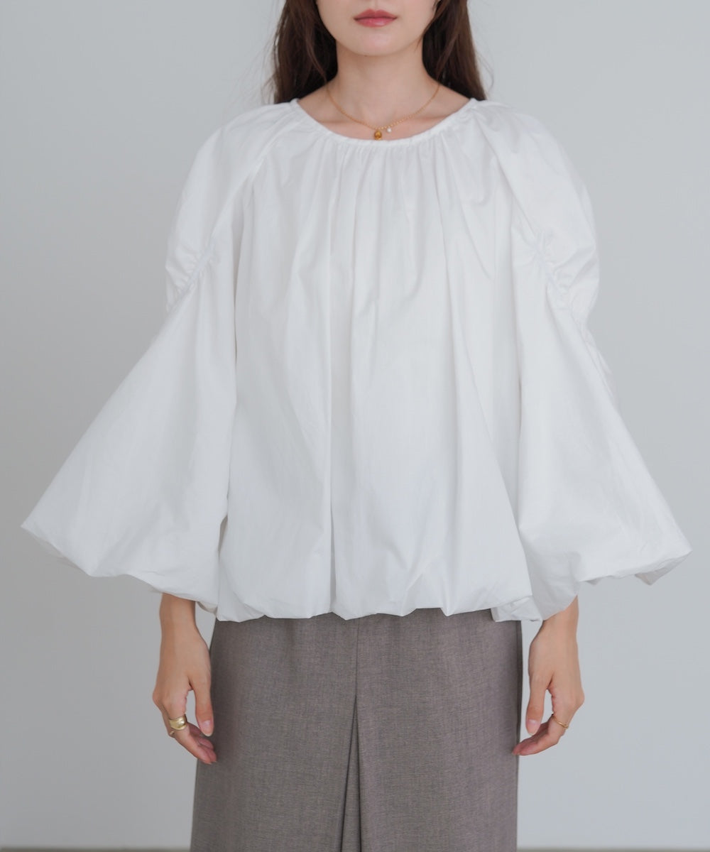 バルーンギャザーブラウス
