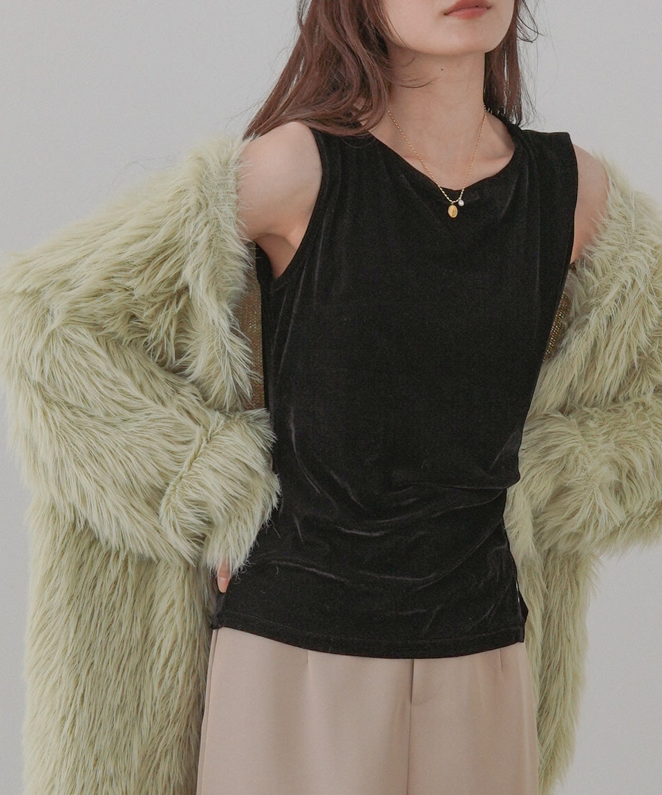 ベロアタンクトップ