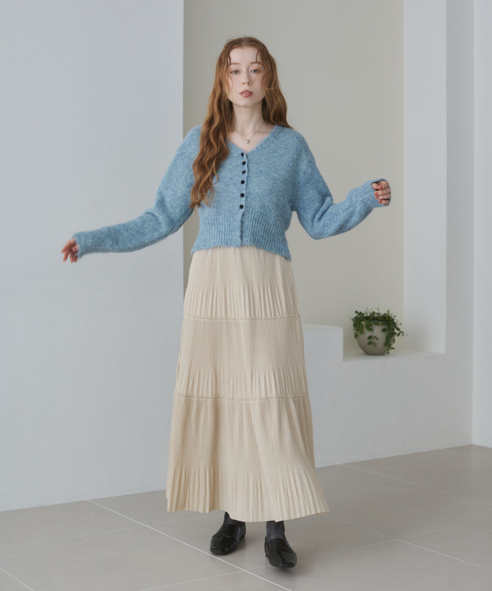 ベロアプリーツスカート