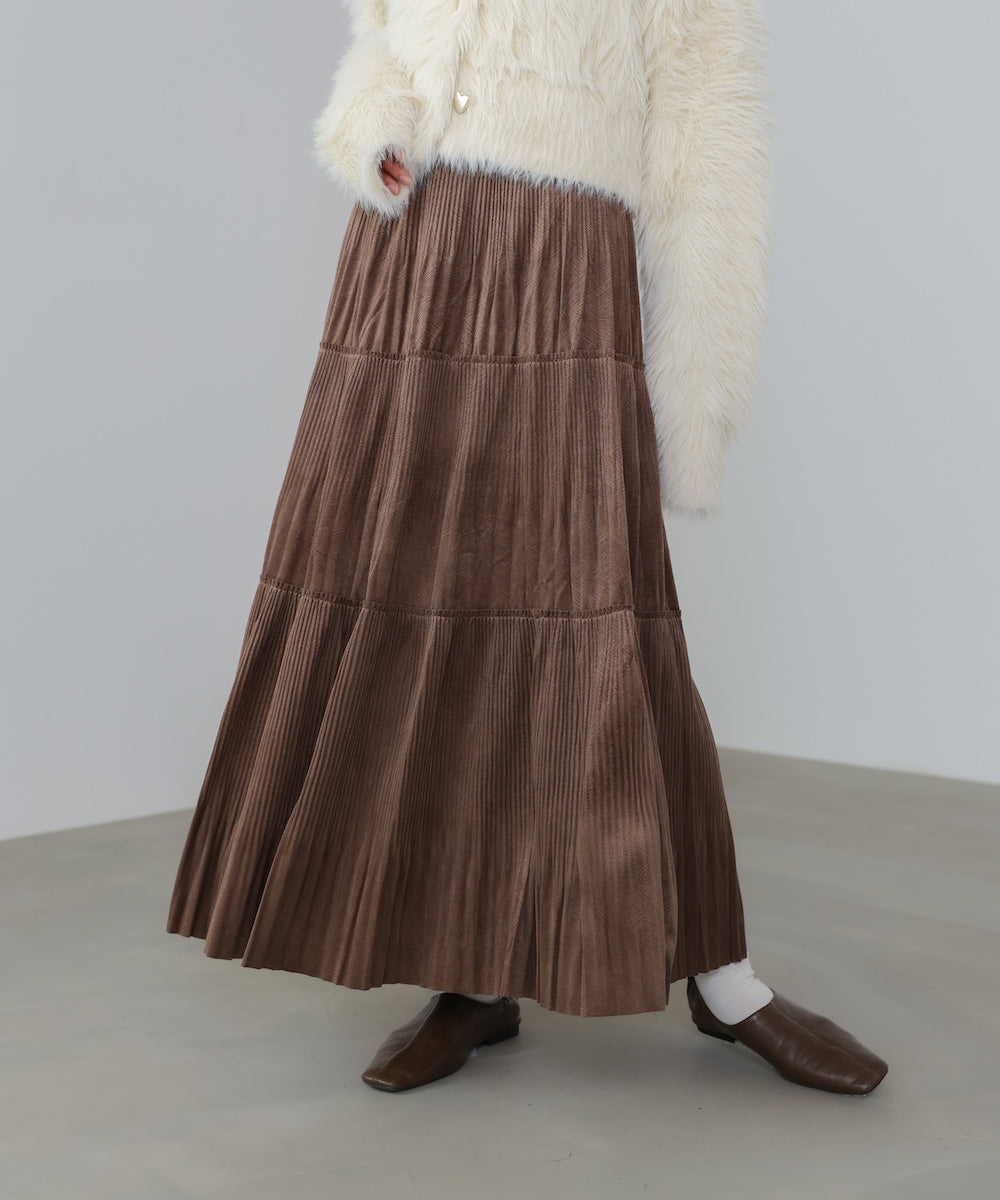 ベロアプリーツスカート