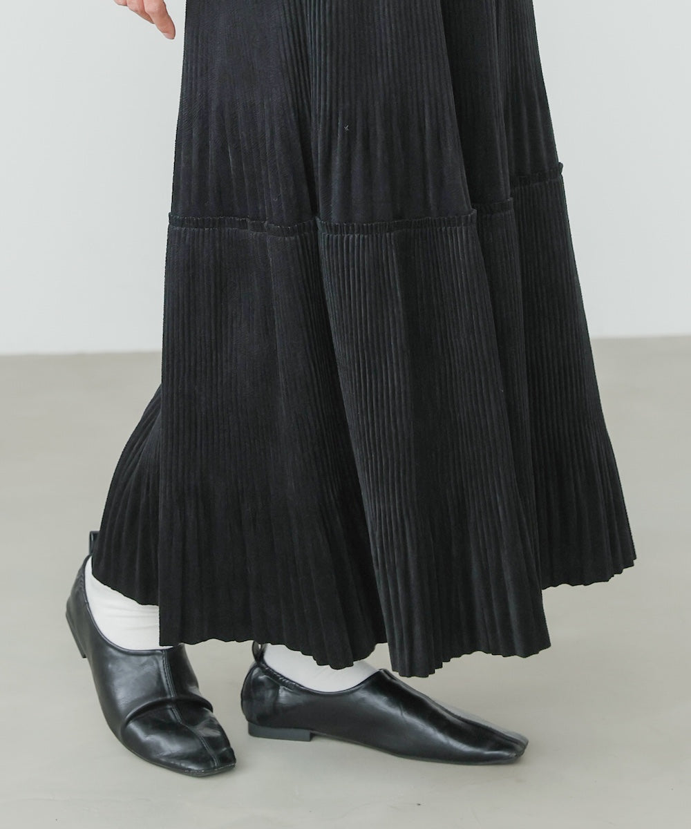 ベロアプリーツスカート
