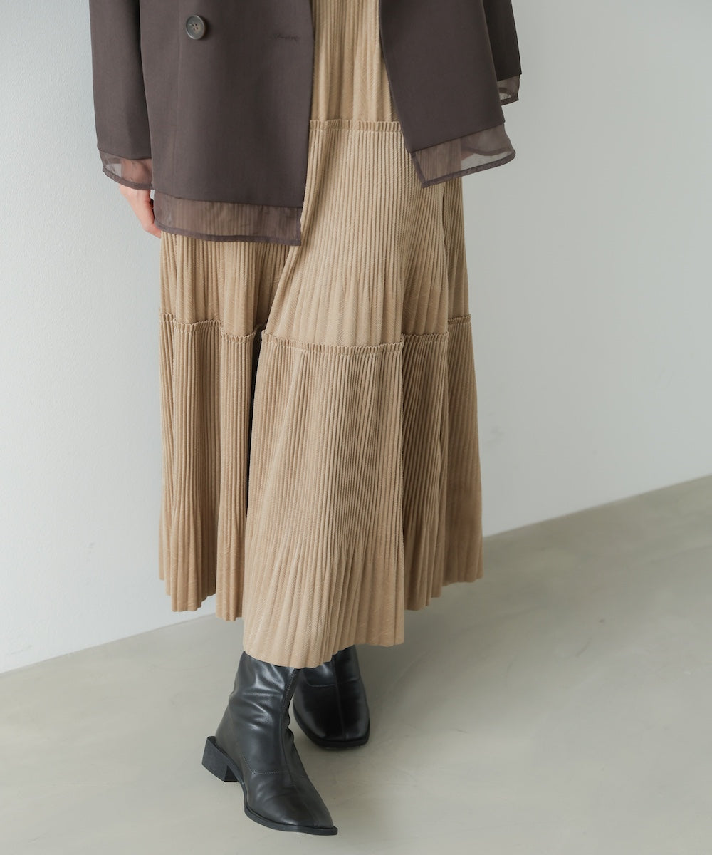 ベロアプリーツスカート