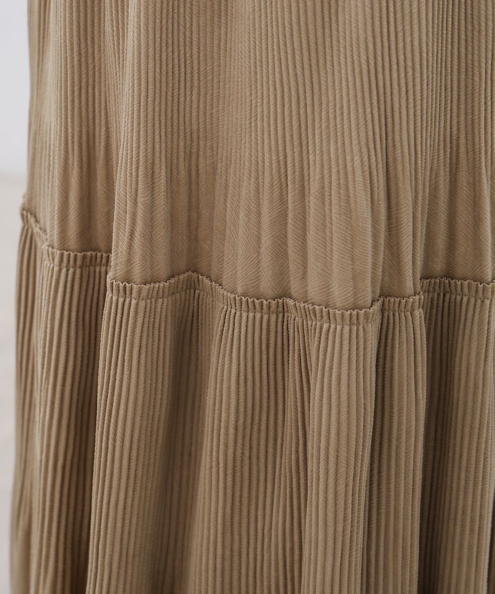 ベロアプリーツスカート